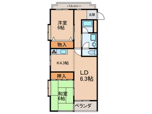 ベルハイツ清水の物件間取画像